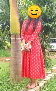 Libas women's gathered red dress