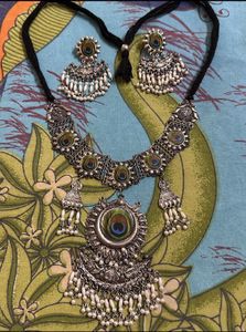 Oxidised Mor Pankh Set