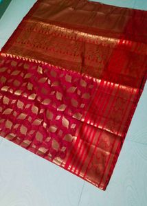 Red Colour Banarasi Silk Saree