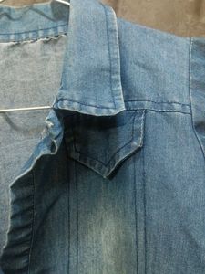 Denim Cropped Jacket