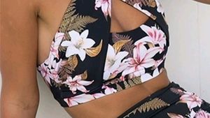 Sexy Printed Halter Neck Top