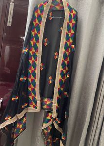 Punjabi Heavy Phulkari Embroidered Dupatta