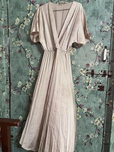 Satin Korean Nude Dress