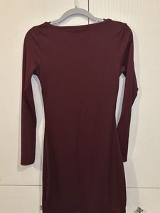 Bodycon Maroon Dress