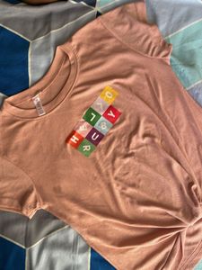 Peach Graphic Tee
