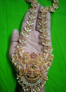 Lakshmi Devi Gold Plated-matte Haram