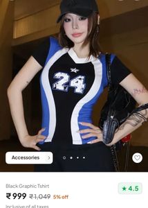 Graphic Print T-Shirt Y2k