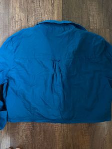 Teal Crop Top