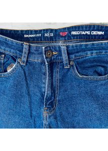 🟦 RedTape Denim Skinny Fit Jeans (30 Waist | 33 L