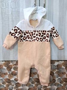 Combo Baby Romper : Floral &amp; Leopard Print
