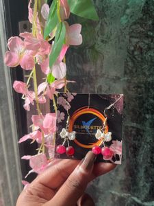 Cherry Earrings with Bow