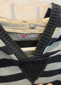 Striped Hoodie Sweater