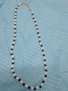 White Black Pearl Mala