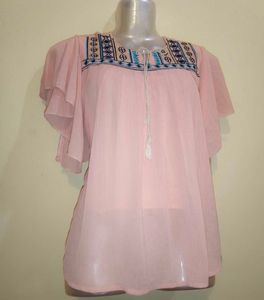 Boho Embroidered Top