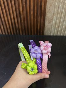 Floral Headband Set - Handmade