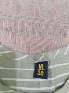 Striped Floral Kurta(Never Worn)