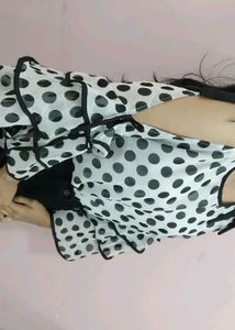 Polka Dot Sheer Top