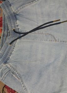 Light Wash Denim Joggers