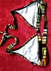 Funky Patterned Bikini Top