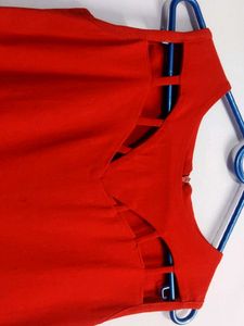 A Midi Flare Solid Dress