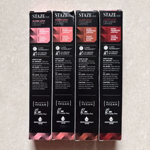 Staze 9To9 Glossy Lock 2-In-1 Liquid Lipsticks