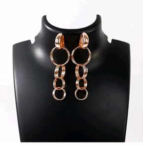 Chic Circle Drop Earrings
