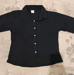 Elegant Black Button-Down shirt all sizes