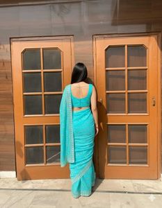 🩵✨printesty look saree🩵✨