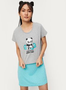 MAX Printed Layered Chemise Set