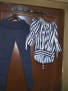 Women Top And Pants Set