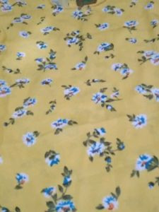 Yellow Floral Print Top
