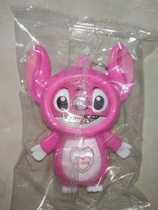 Pink Stitch Keychain