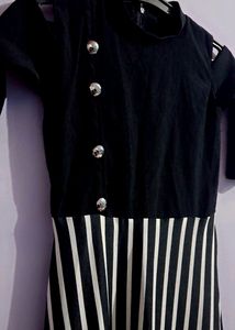 Black And White Full Gown