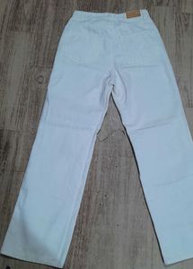 White High Waist Denim Jeans