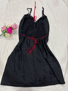 Silky Black Slip Dress