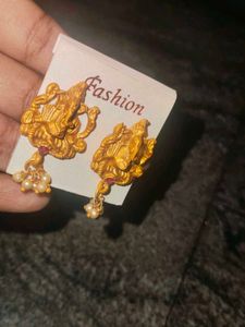 Ganesha Earrings(panchaloham)