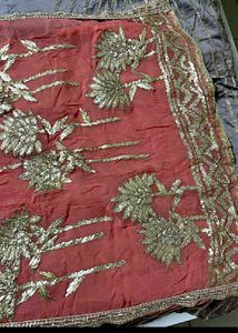 Elegant Peach &amp; Grey unstiched dress🥳