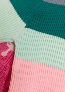 Striped Ribbed Knit Top