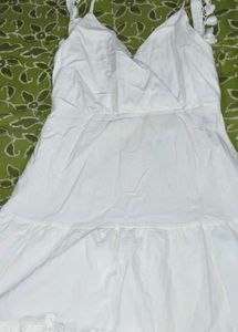 White Backless Dress