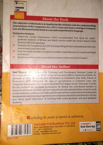 Company Law Book By Taxmann