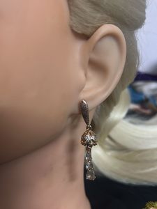 Gold Tone Earrings &amp; Hair Clip