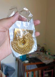Golden Big Beautiful Chandbali Earrings Women