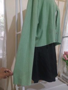 Light Green Button Down  Cardigan