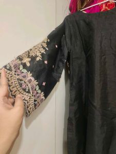 Original pakistani black suit set