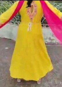 Yellow &amp; Pink  Kurta set
