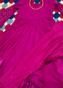 Anarkali In Purple Colour