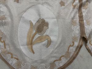 Embroidered Floral Sofa Armrest Cover