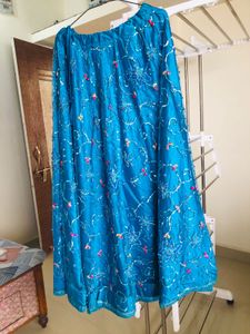 Teal Embellished lehenga choli Blouse with dupatta