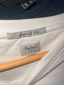 Pepe Jeans White Long Sleeve Top