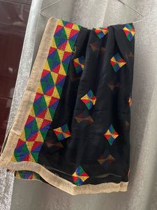 Punjabi Heavy Phulkari Embroidered Dupatta